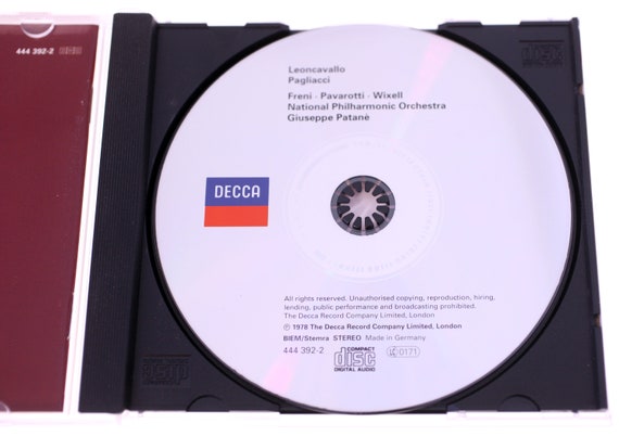 PAGLIACCI Ruggero Leoncavallo 新品 Pagliacci-ruggero Leoncavallo-luciano Pavarotti-super Rare