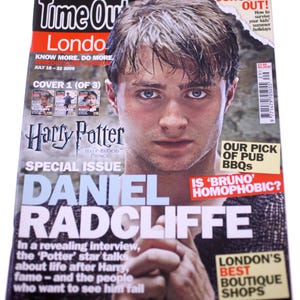 Time Out London Magazine-Daniel Radcliffe/Harry Potter release-No. 2030-July 16th 2009-NEW-Weight 226g-FREE postage