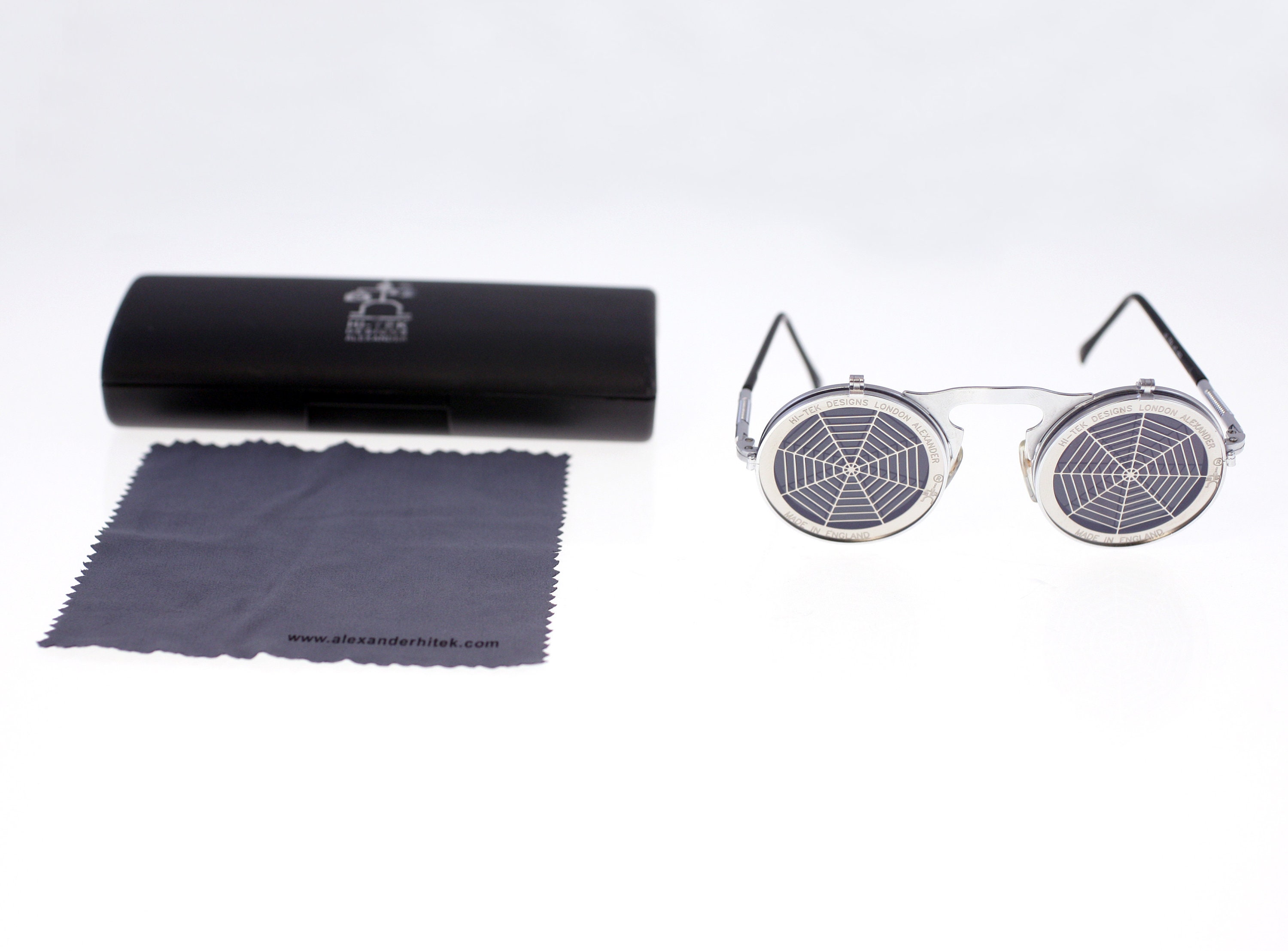 【Hi-Tek Designs London ALEXANDER】サングラス Hi Tek Designs London ALEXANDER Sunglasses Silver Black