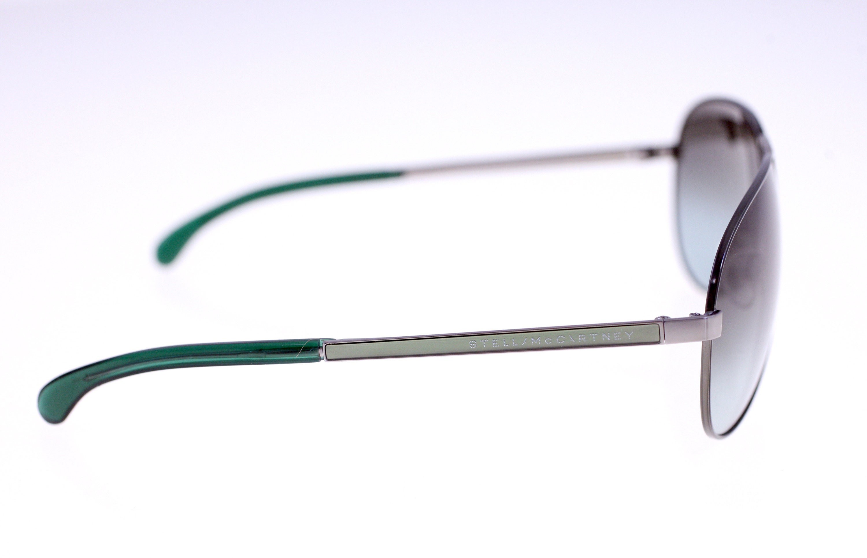 Stella McCartney Sunglasses Aviator Pilot Style Green STM 18/S GL9 Made In Italy Stella Mccartney STM 18/S GL9 First Release Pilot-style  main image 2