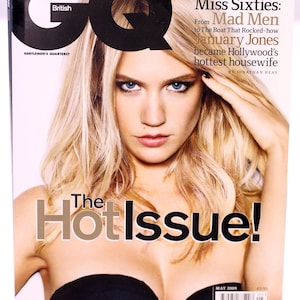 GQ Magazine May 2009-January Jones cover-The Hot Issue-NEW-British edition (Weight: 730g) FREE postage