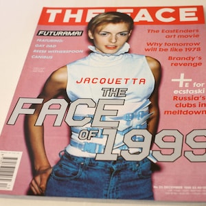 The Face vintage magazine No.23 December 1998 Jacquetta Wheeler front cover (Weight: 616g) FREE postage