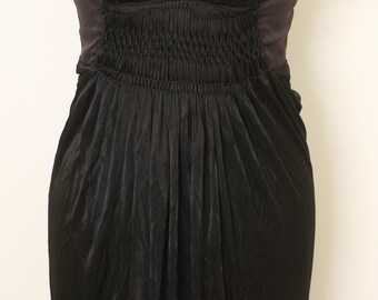 Chloe ladies vintage handmade black evening dress-Size XS-very rare-circa 1990s (Weight: 260g) FREE postage