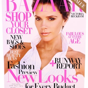Harper&#39;s Bazaar (US edition) January 2009-Victoria Beckham front cover-NEW-Weight: 266g-FREE postage