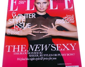 ELLE magazine-English issue-November 2008-Karolina Kurkova (Weight: 968g) NEW-FREE postage