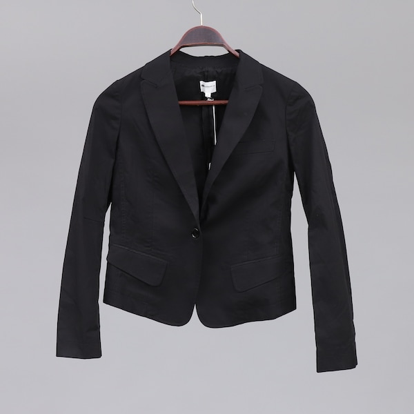 Vanessa Bruno ladies vintage black cotton summer jacket-FR 36-UK 8-US 4-new with tags (Weight: 316g) free postage