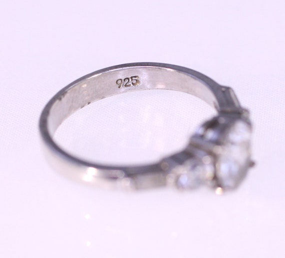 Silver 925 ladies vintage statement ring inset wi… - image 5