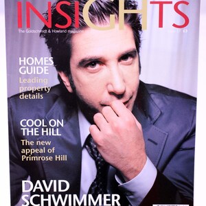London Insights magazine-Summer 2005-David Schwimmer cover-London lifestyle-NEW-Weight 350g-FREE postage