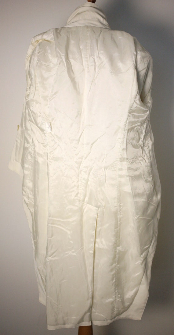 Vintage Italian designer handmade off-white ladie… - image 10