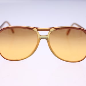 Maserati 470M men's vintage oversized orange/brown sunglasses-circa 1970s-very rare (Weight: 38g) FREE postage