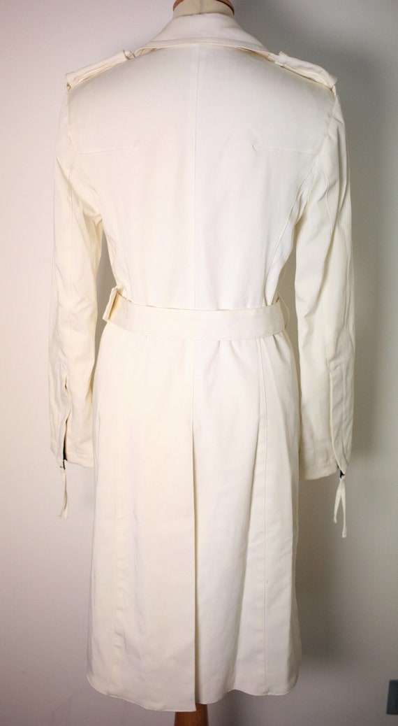 Vintage Italian designer handmade off-white ladie… - image 8