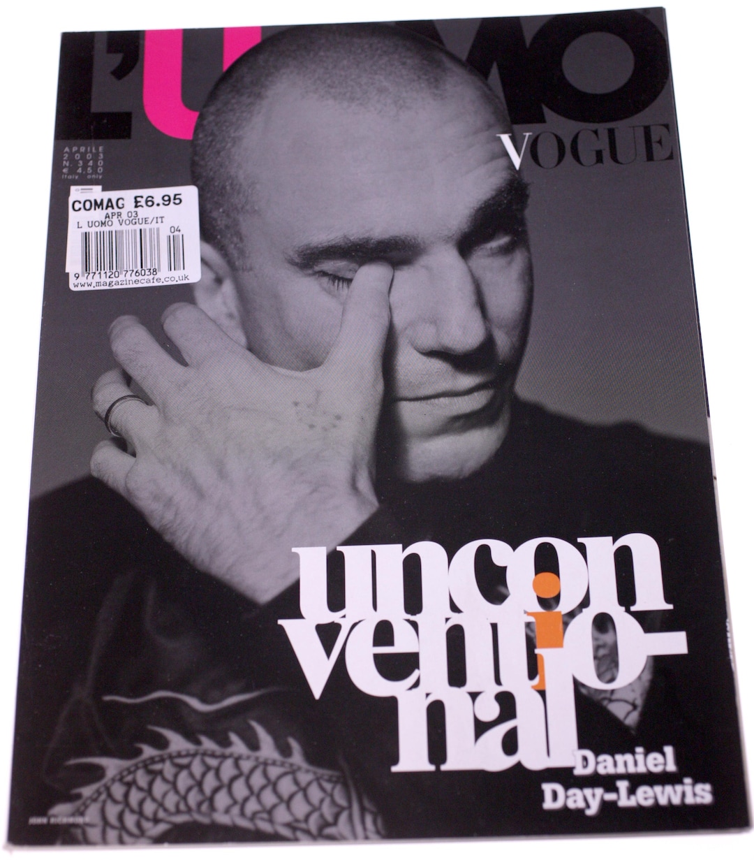 L'uomo Vogue Italia Men's Magazine-no. 340-april 2003-daniel Day