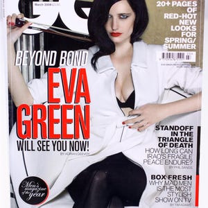 GQ Magazine March 2009-Eva Green cover-British edition-very rare issue (Weight: 780g) FREE postage