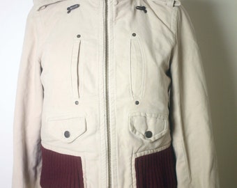 Dsquared2 ladies off-white cropped jacket-Size 40-EU 36-US 4-UK 8-circa 2003 (Weight: 1.060Kg) Free postage