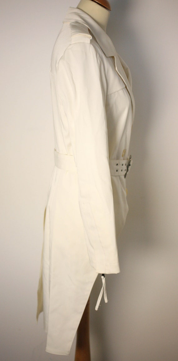Vintage Italian designer handmade off-white ladie… - image 9