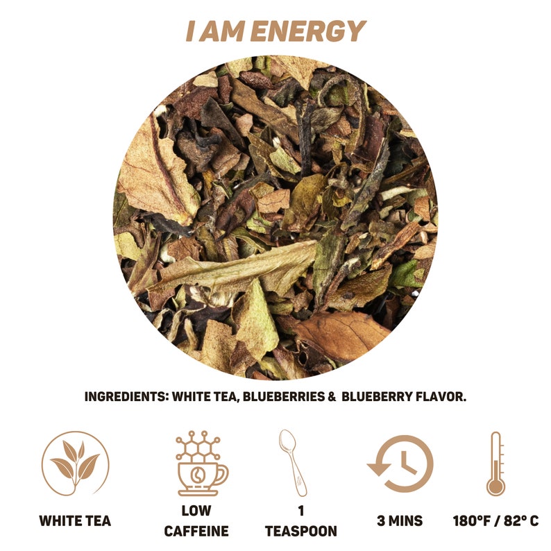 The Beauty Tea Box, a captivating assortment of our finest blends: I am Love, I am Peace, and I am Energy. image 4