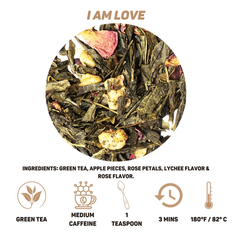 The Beauty Tea Box, a captivating assortment of our finest blends: I am Love, I am Peace, and I am Energy. image 2