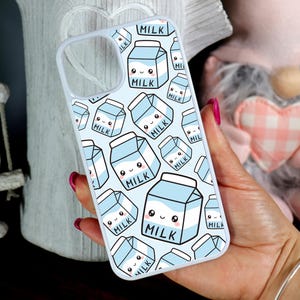 Handmade Cute Kawaii Milk Carton Mobile Phone Case Fits iPhone 14 13 12 12 Mini SE 11 X XS XR 7 8 6S And More
