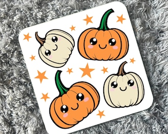 Handmade Cute Kawaii Halloween Coaster Pumpkin Drink Coaster Halloween Home Decor Tea Coffee Gift Table Decoration