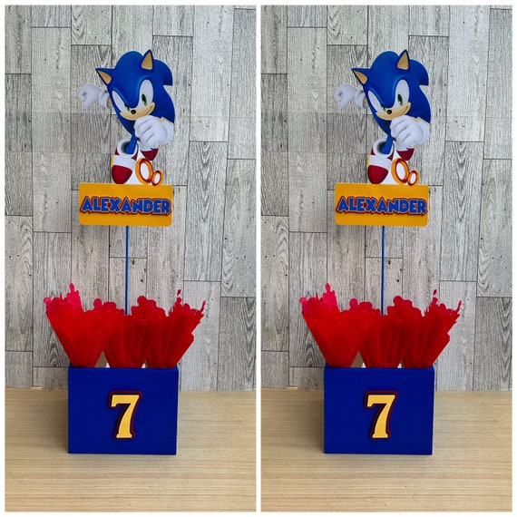 Sonic Centerpieces, Sonic Party Supplies, Sonic Party Decorations