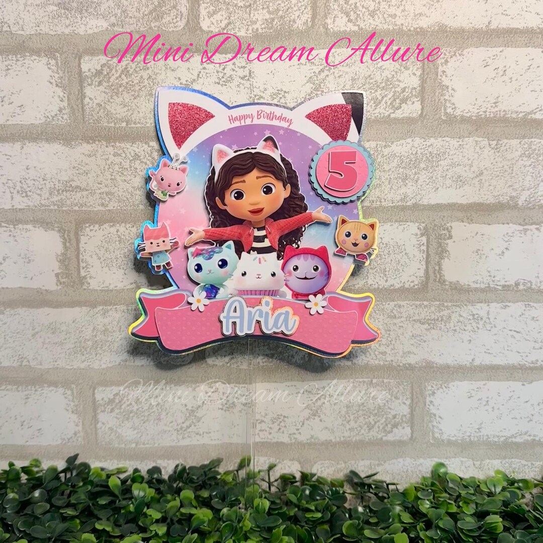 Gabby's Dollhouse Model Action Figure Toys Cake Topper Kits Decor Set PVC Dolls