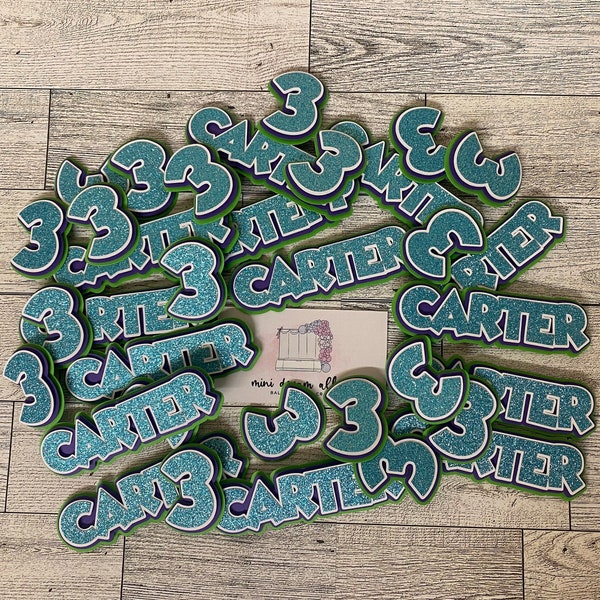 Name Cardstock Cutouts Etsy