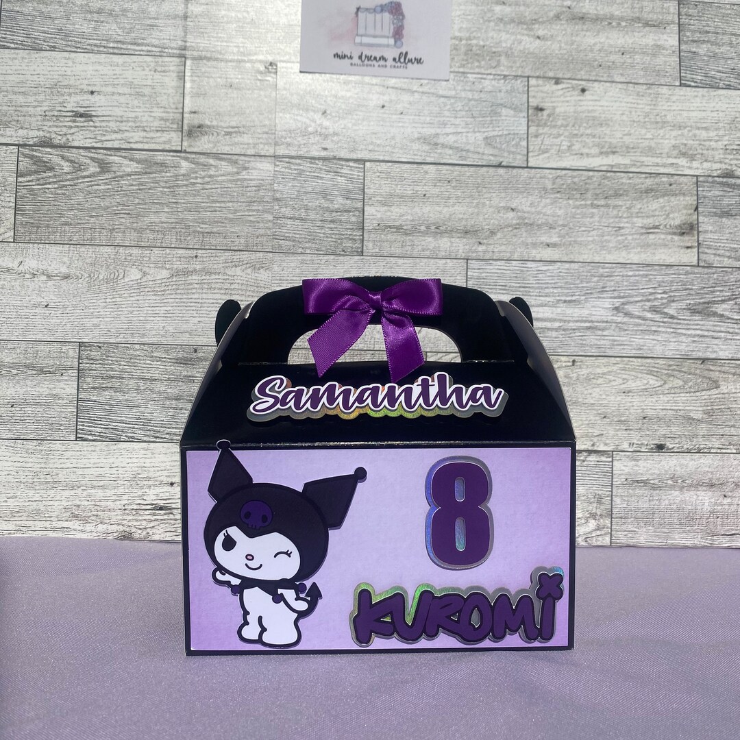 Kuromi Favor Box, Kuromi Treat Box, Kuromi Party Decorations, Kuromi