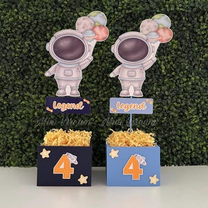 Astronaut Centerpieces, Astronaut party decorations, outer space party supplies, Astronaut Birthday party, Astronaut favor boxes, Astronauts