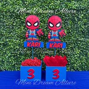 Spider-tafeldecoraties, Spider-feestartikelen, Spider-Man-feestdecoraties, Spider-verjaardag, Superheld-traktatiedoos, superheldenfeestje