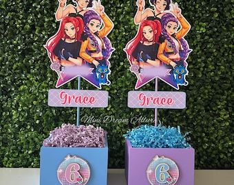 Singer concert Centerpieces, party decorations, concert party supplies, concert Birthday party, concert singing favor boxes, concert party