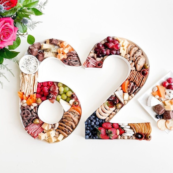 Charcuterie Cardboard Numbers Etsy