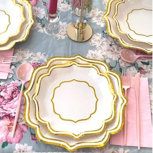 Designer LV Plates/ Dessert Plates and Tent Cards — Luxury Party Items