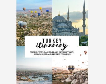Guia de viagem definitivo para a Turquia Download digital Principais atrações Melhores lugares para comer Guia completo de Istambul e Capadócia Pamukkale e Fethiye