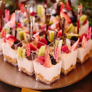 200pcs Dessert Cups With Spoons 100pc 5 OZ Mini Clear