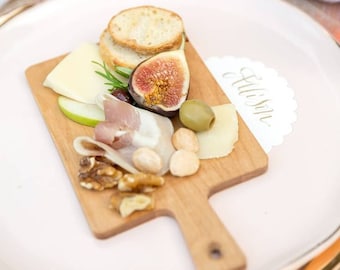 Mini Charcuterie Wooden Cheese Boards Set of 4 Cutting Board Food Display for Appetizers Individual Party Favors for Cheese Meat Appetizers