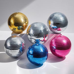 Assorted Colors Mirror Disco Ball Pink Gold Blue Silver Decor Disco Cowgirl Last Disco Bachelorette Party Wedding Disco Decorations Party