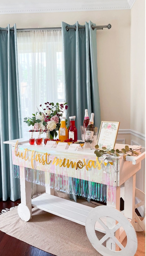 Kit di decorazioni per bar Mimosa con cartellonistica per bar Mimosa per servire Mimosa a 24 persone, ciotole di frutta, pacchetto per addio al nubilato, brunch nuziale - Italia