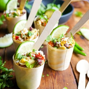 Charcuterie Appetizer Bamboo Cups and Toothpicks for Grazing Table Food Display Snacking Cups Favors Catered Events Buffets Party Snacks