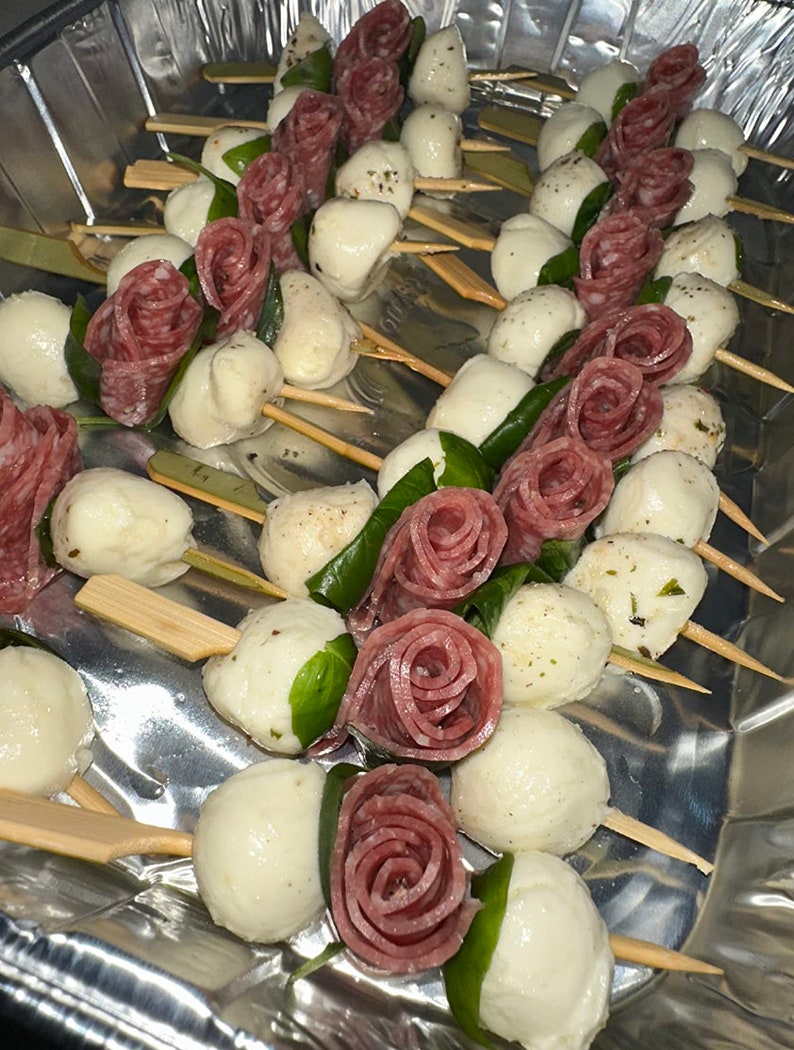Wooden Paddle Flat Charcuterie Skewer Bamboo Toothpicks set for Charcuterie Food Display Appetizers Cones Cooking BBQ Skewer Catering Buffet