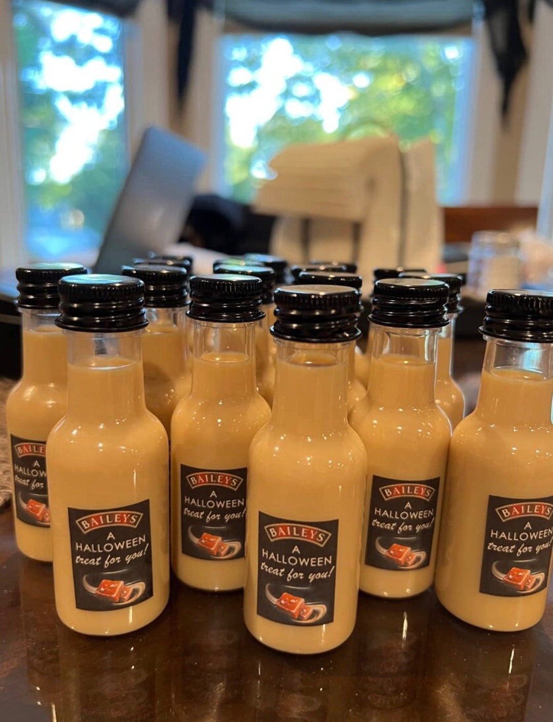 1 Oz Mini Plastic Liquor Bottles With Black Cap Mini Shot Etsy