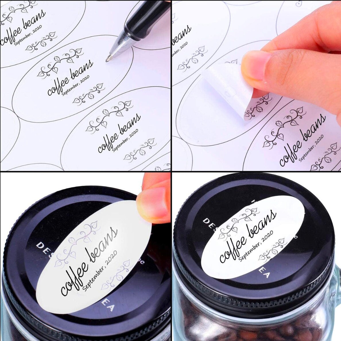 Personalized Logo Oval Sticker Labels Customizable Oval Decals for ...
