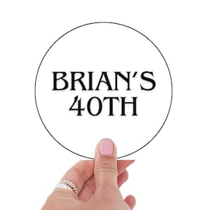 Personalized Logo Round Circle Sticker Labels Customizable Round Decals for Branding Packaging Boxes Wedding Party Favor Custom Tags