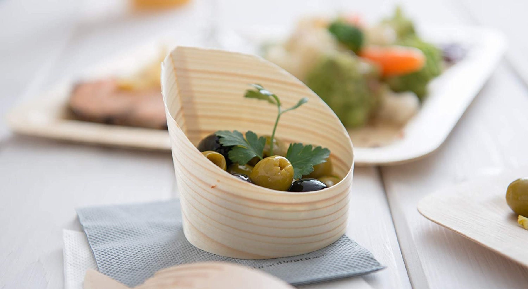 20 Pinze In Legno Di Bambù Mini 12 Cm Per Buffet E Cucina - Pinze Monouso Ecologiche Per Pane, Dessert, Sottaceti