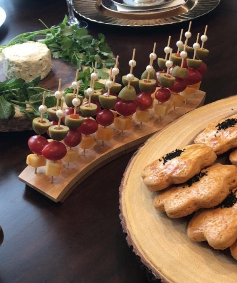 Toothpick Skewer Stand Holder W/toothpicks Food Display for Etsy