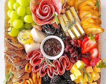 Set 4 Piatti In Legno Per Snack E Formaggio - Vassoi Irregolari Naturali Per Antipasti E Dessert - Foto 4