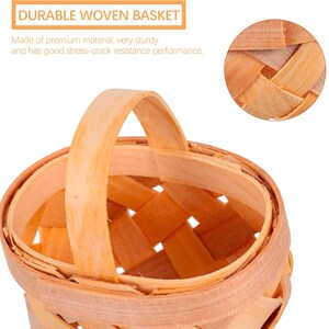 Individual Fruit Berry Basket Favor Tiny Wooden Picnic Basket Catering Display Wedding Favor Bridal Shower Food Fresh Framers Market Display