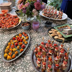 Wooden Paddle Flat Charcuterie Skewer Bamboo Toothpicks set for Charcuterie Food Display Appetizers Cones Cooking BBQ Skewer Catering Buffet