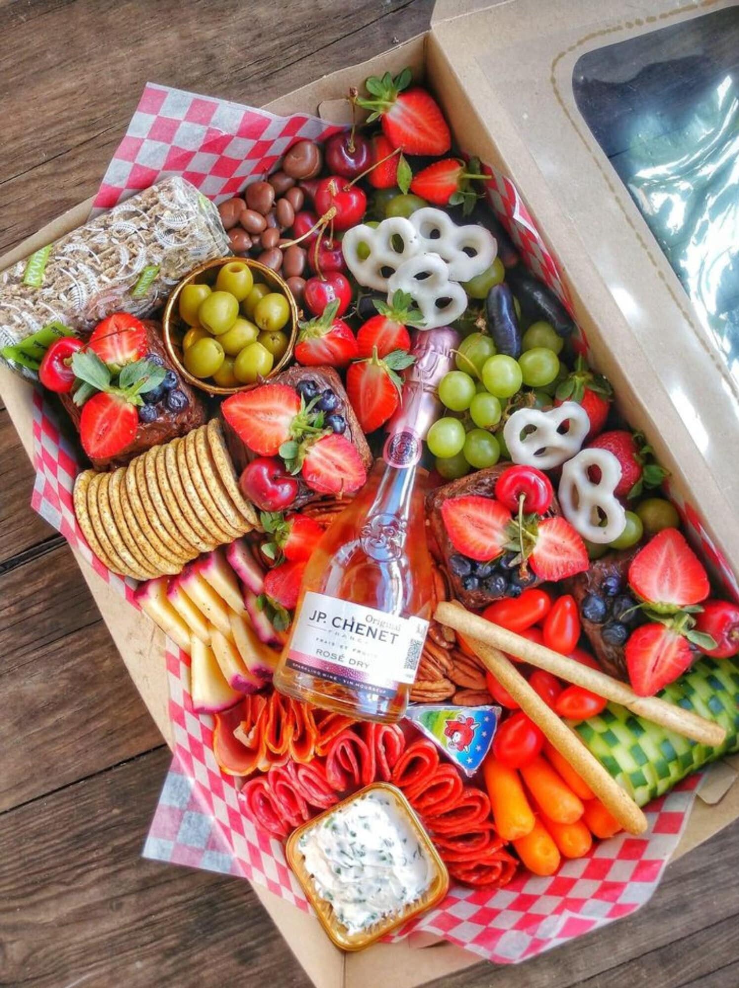 Planche à Charcuterie Rectangulaire En Bois Et Blanc - Petite