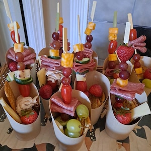 Wooden Paddle Flat Charcuterie Skewer Bamboo Toothpicks set for Charcuterie Food Display Appetizers Cones Cooking BBQ Skewer Catering Buffet