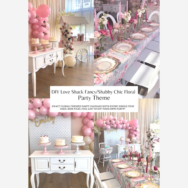 Loveshack Fancy Birthday Theme Etsy
